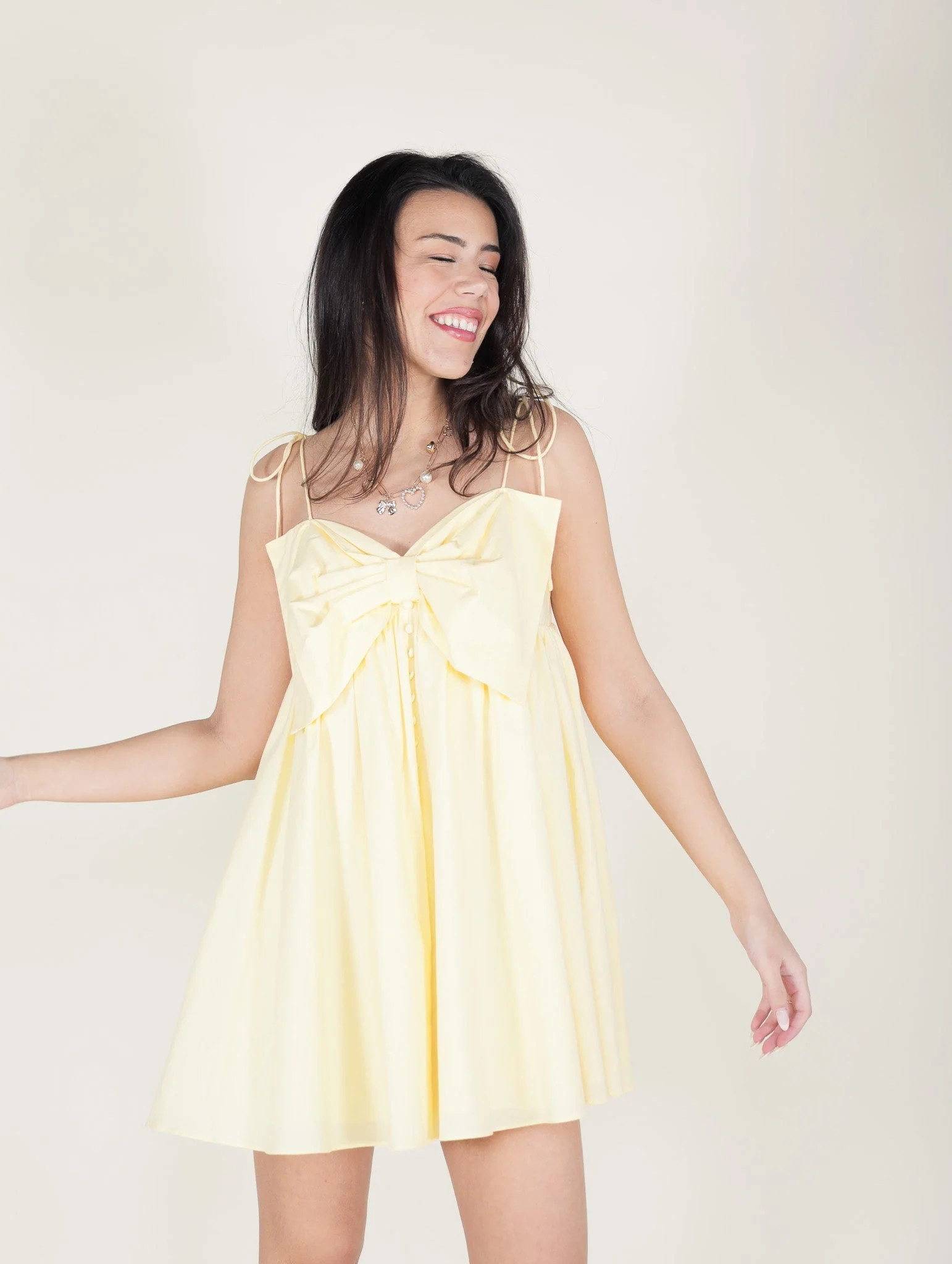 Melanie Bow Dress - Molly Green | Molly Green