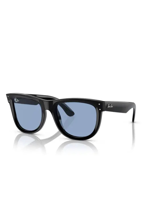 Ray-Ban Wayfarer Reverse 50mm Square Sunglasses in Light Blue at Nordstrom | Nordstrom