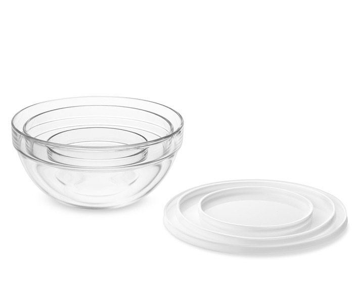 Glass Mixing Bowls with Lid, Set of 3   Only at Williams Sonoma       $44.95 | Williams-Sonoma
