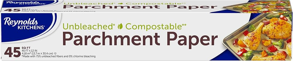 Reynolds Kitchens Unbleached Parchment Paper Roll, 45 Square Feet | Amazon (US)