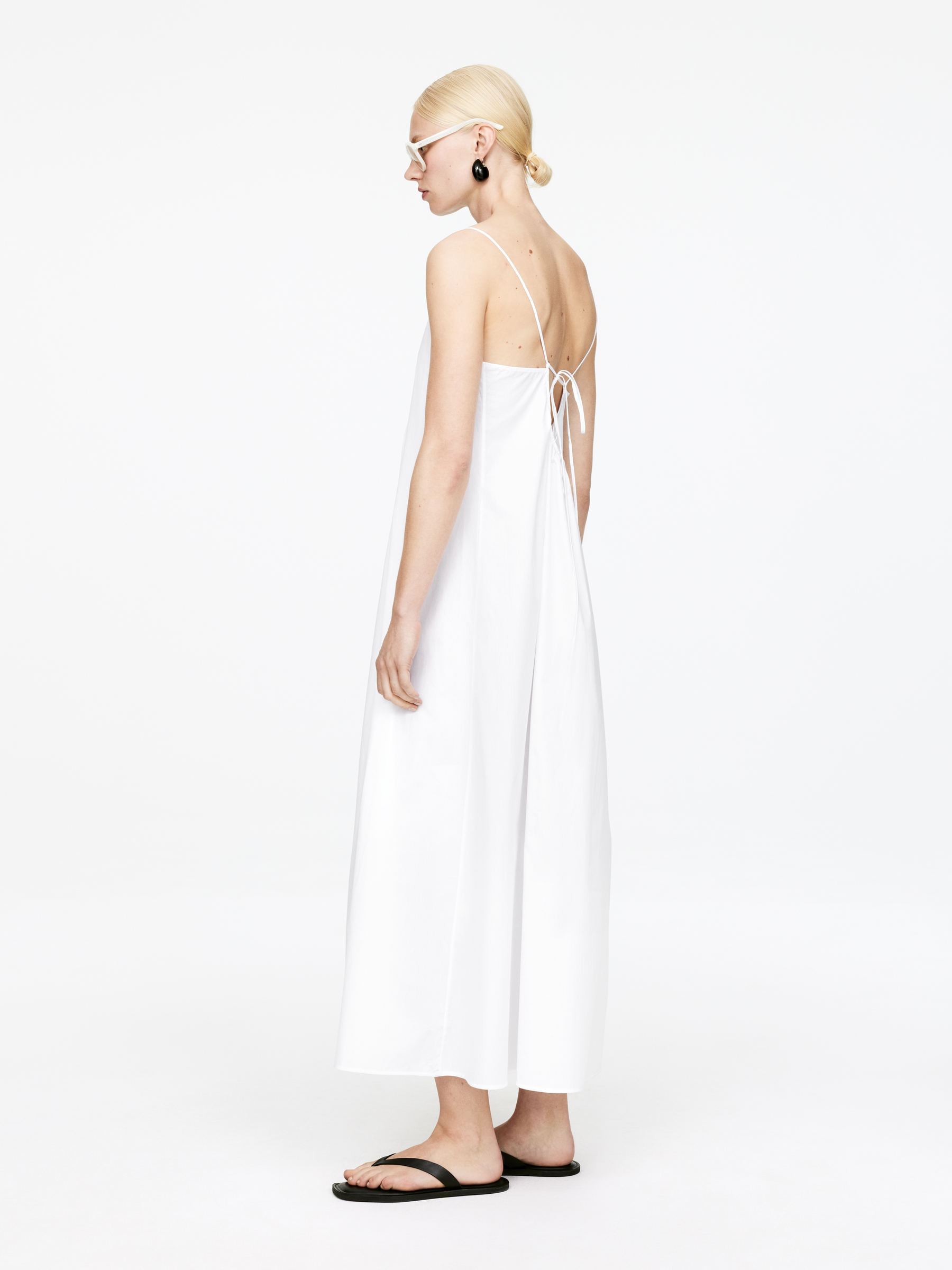 Kleid mit Bindedetail – Weiß – Damen – ARKET DE | Arket EU