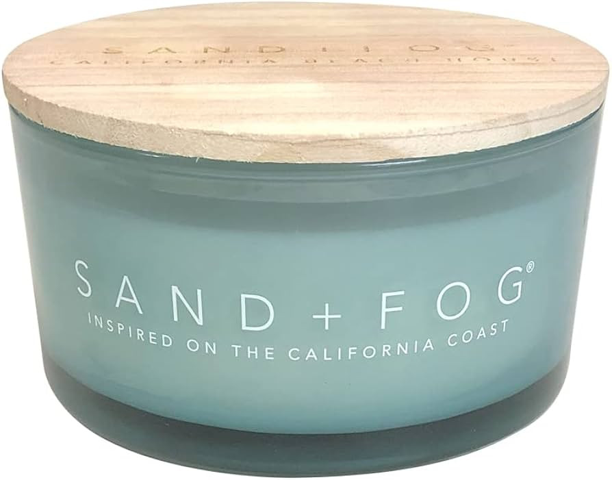 Sand + Fog Scented Candle- California Beach House -Additional Scents and Sizes\u2013100% Cotton L... | Amazon (US)