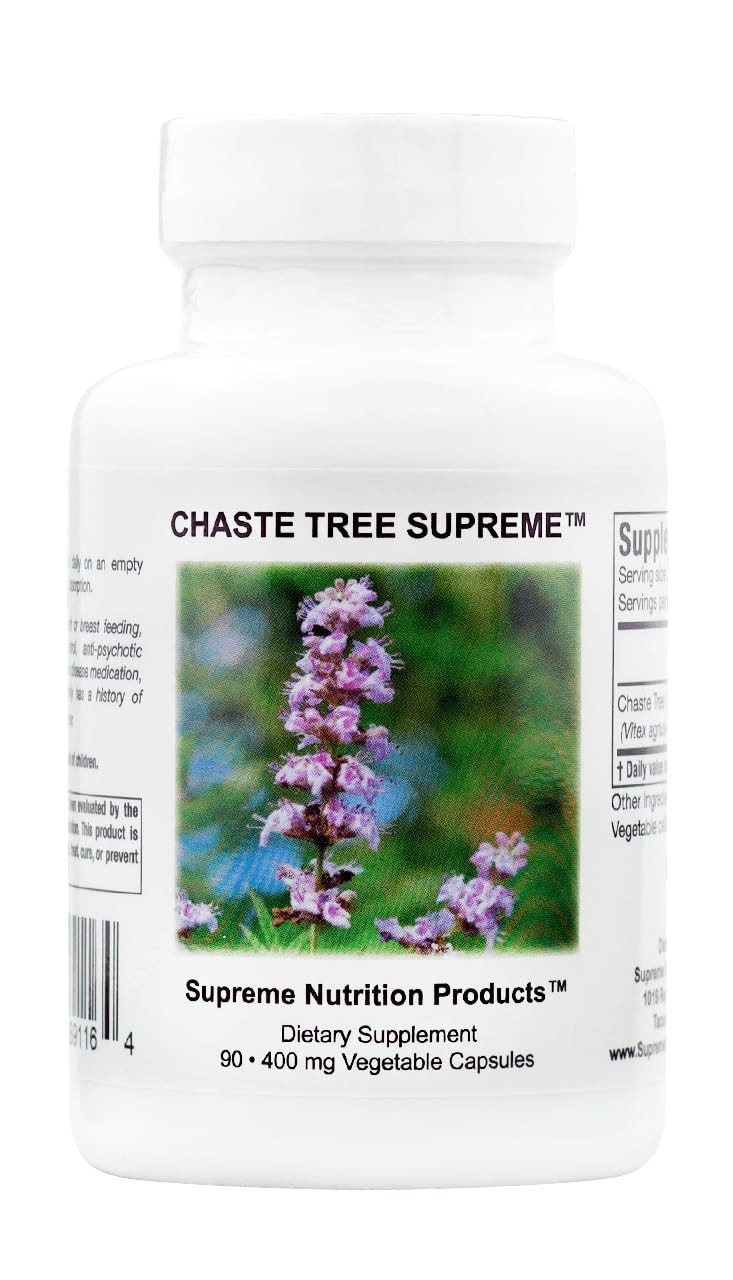 Supreme Nutrition Chaste Tree Supreme, 90 Pure Vitex Vegetarian Capsules | Amazon (US)