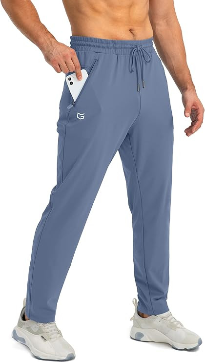 G Gradual Men's Sweatpants with Zipper Pockets Tapered Joggers for Men Athletic Pants for Workout... | Amazon (US)