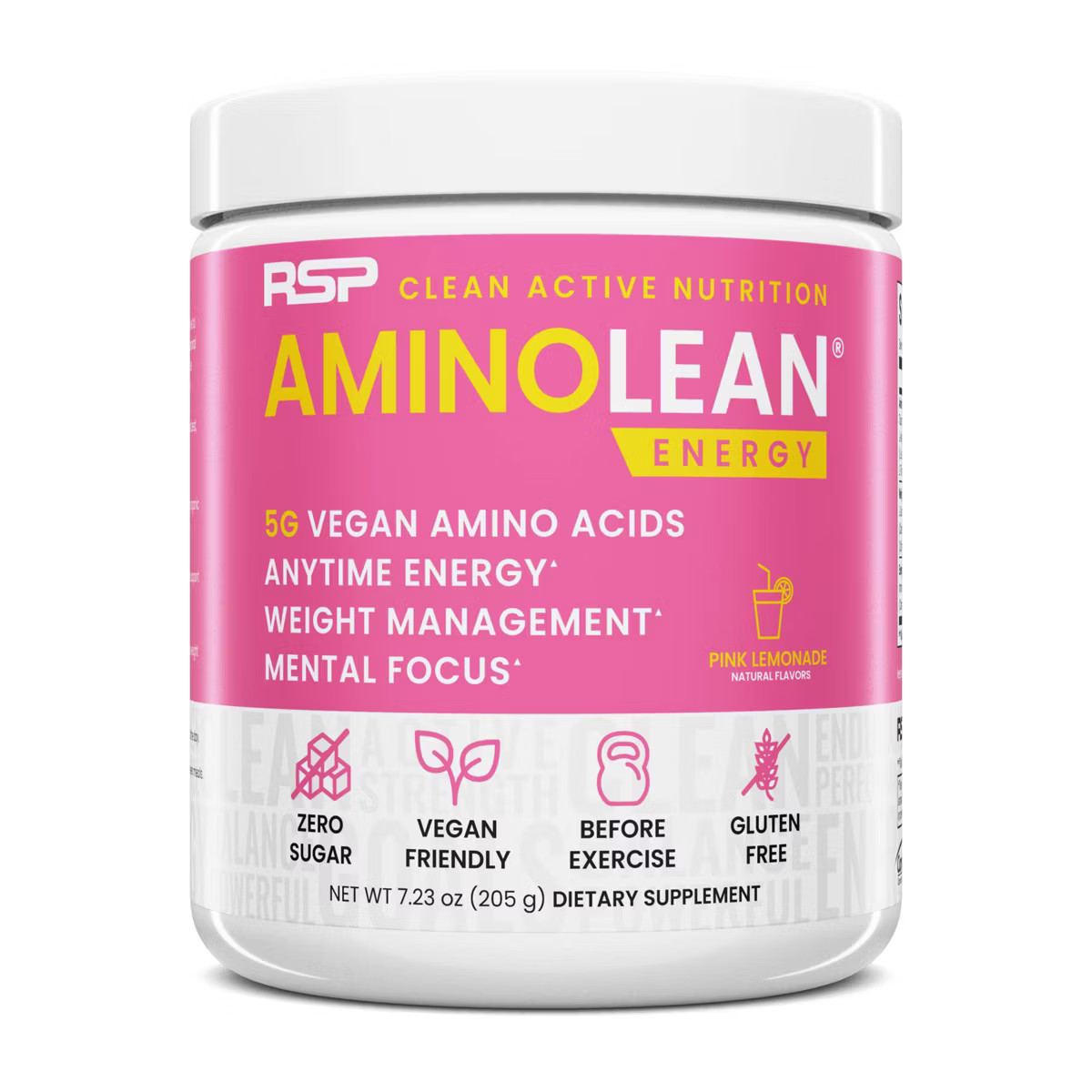 RSP Nutrition AminoLean Pre Workout Powder - Pink Lemonade - 250gms | Target