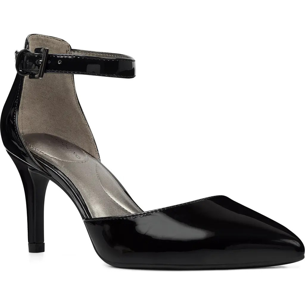 Bandolino Ginata Ankle Strap Pump in Black at Nordstrom, Size 9.5 | Nordstrom