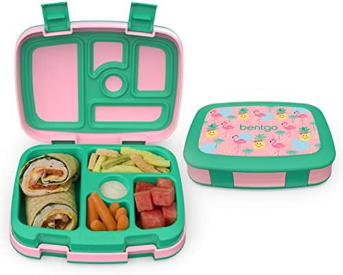 Amazon.com: Bentgo® Kids Prints Leak-Proof, 5-Compartment Bento-Style Kids Lunch Box - Ideal Por... | Amazon (US)