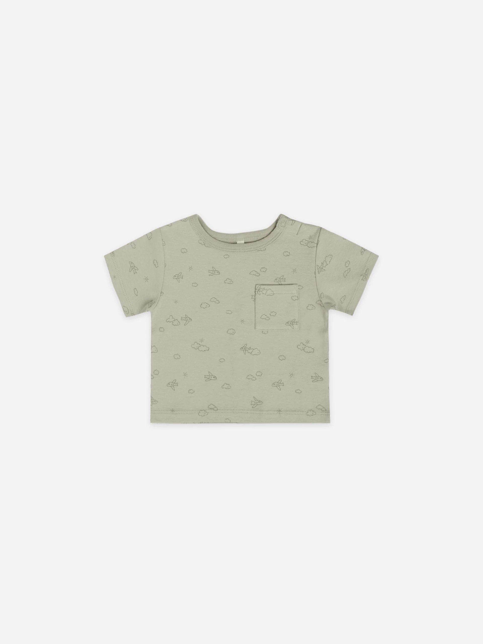 Boxy Pocket Tee | Airplanes | Rylee + Cru