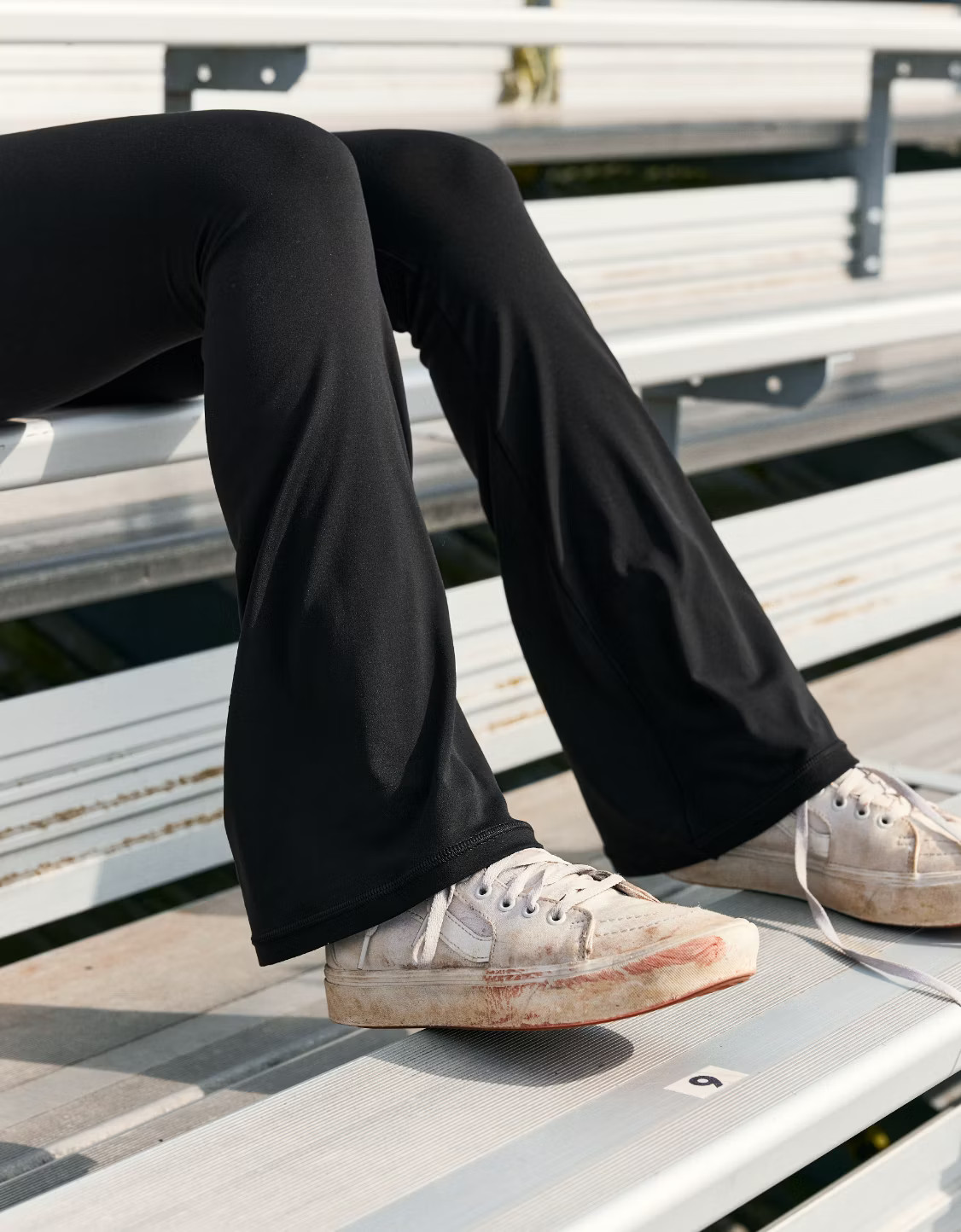 OFFLINE By Aerie Real Me High Waisted Crossover Flare Legging | American Eagle Outfitters (US & CA)