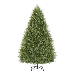 9 ft. Pre-Lit LED Eastcastle Balsam Fir Artificial Christmas Tree | The Home Depot
