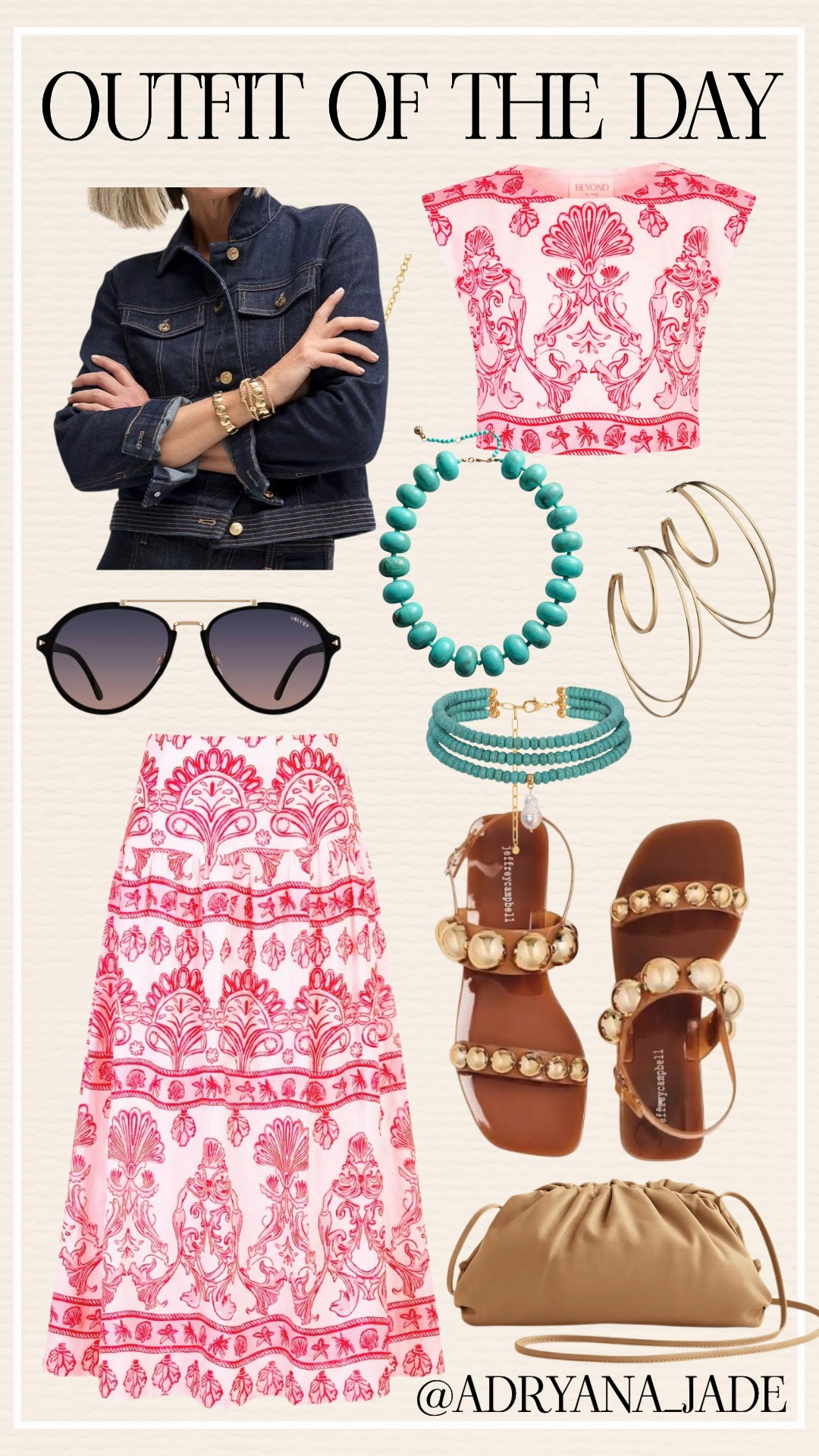 Beach dinner + a really good outfit = my kind of night 💛

Just discovered this brand and I’m in love - this print had me at hello! Flowy, feminine, and so easy to wear.

Threw a denim jacket over my shoulders (and it’s on sale 👏🏼) and called it done.

Effortless, pretty, and perfect for a night out.

👉 Comment SHOP for links  + save this for your next beach dinner!

#over50fashion #styleover50 #over50style #over50andfabulous #fashionover50


