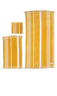 business & pleasure co. Bath Set in Vintage Yellow Stripe from Revolve.com | Revolve Clothing (Global)