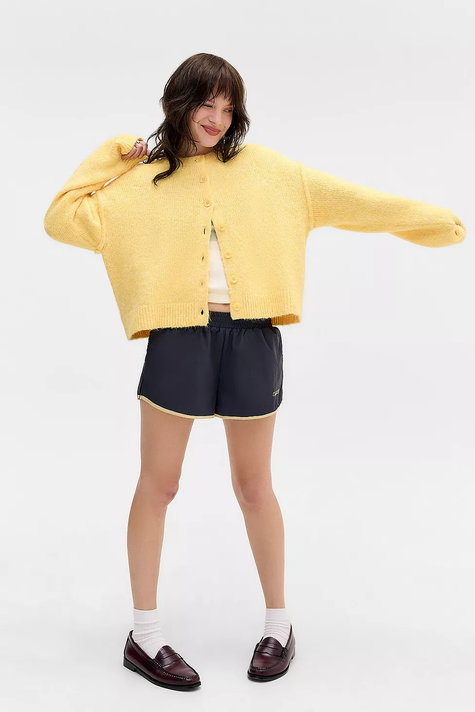UO Marli Crew Neck Cardigan | Urban Outfitters UK