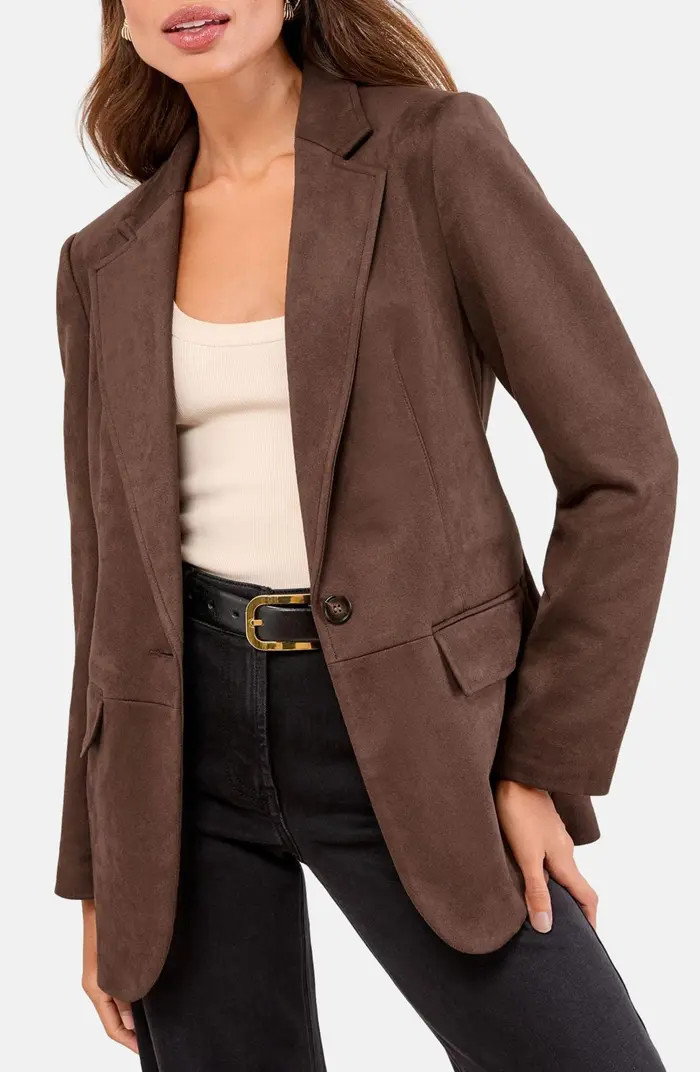 Faux Suede Blazer | Nordstrom