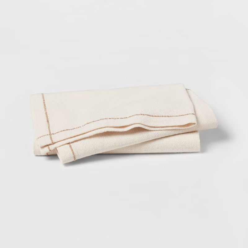 2pk Cotton Napkins Cream - Threshold™ | Target