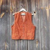 90S Brown Leather Vest Men Vintage Cowboy Waistcoat Boho Style Hippie Western Genuine Clothing Suede Rustic Party Medium Festival | Etsy (US)