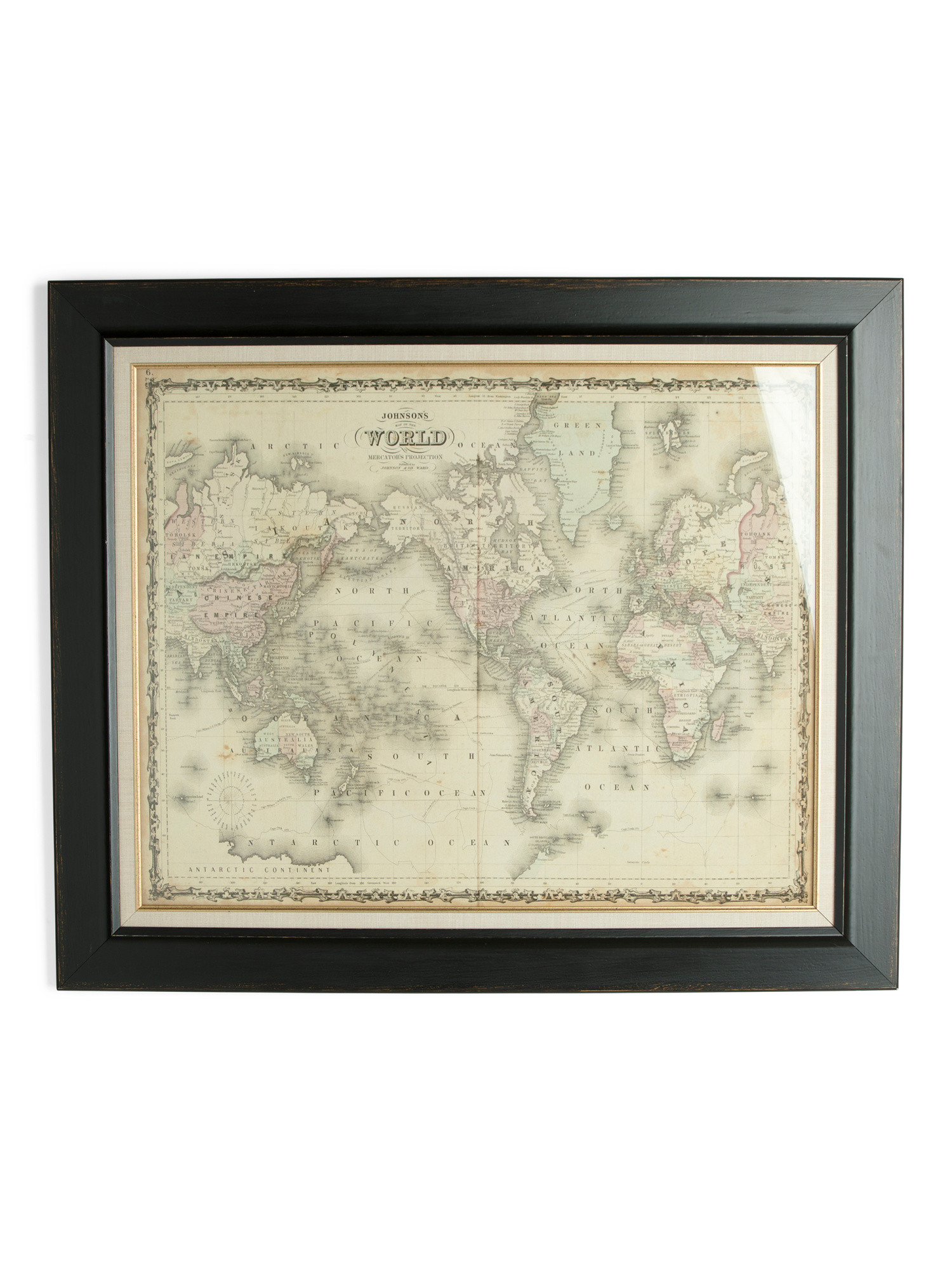 34x28 World Map Wall Art | TJ Maxx