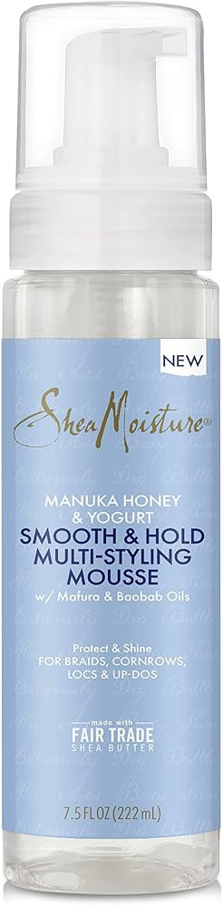 SheaMoisture Manuka Honey & Yogurt Smooth & Hold Multi-Styling Hair Mousse For Nourishment 7.5 oz | Amazon (US)