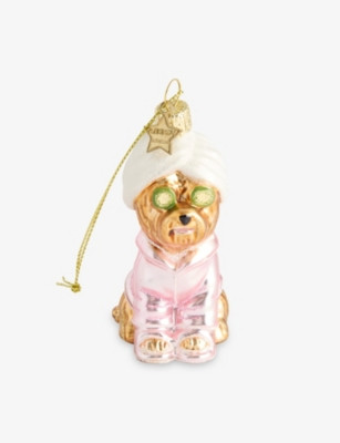 Selfcare Pet Dog Glass Christmas Decoration | Selfridges