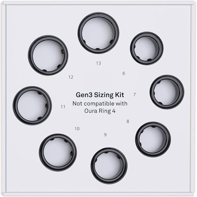 Oura Ring Gen3 Sizing Kit - Size Before You Buy The Oura Ring Gen3 - Unique Sizing - Receive Cred... | Amazon (US)