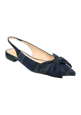 Crown & Ivy™ Penny Slingback Bow Flats | Belk