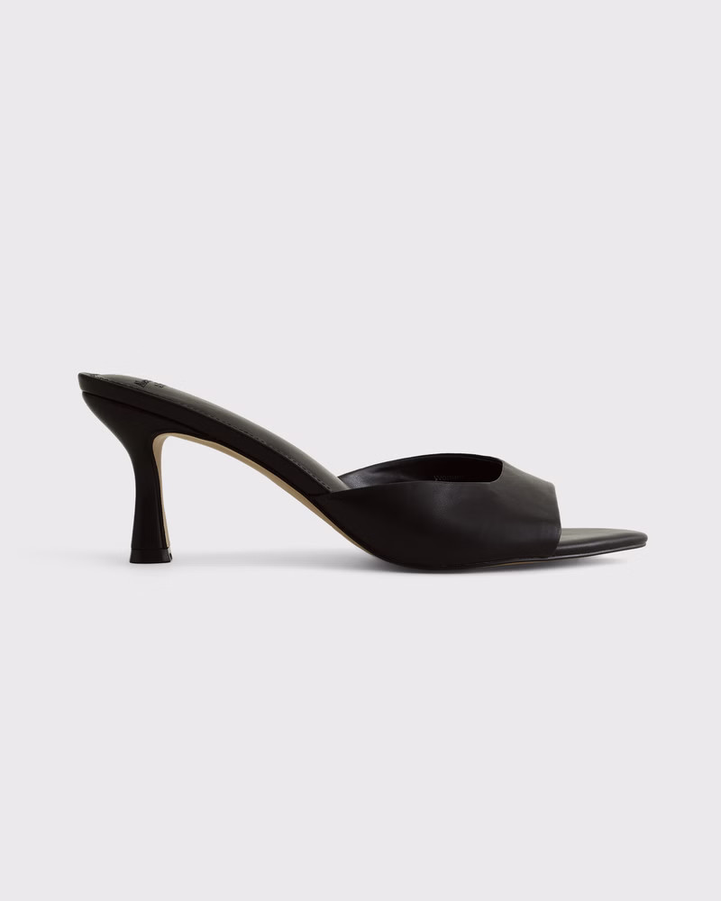 Abercrombie & Fitch Women's Slip-On Mule Heels in Black - Size 9.5 | Abercrombie & Fitch (US)