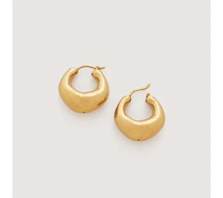 Deia Chunky Medium Hoop Earrings | Monica Vinader (Global)