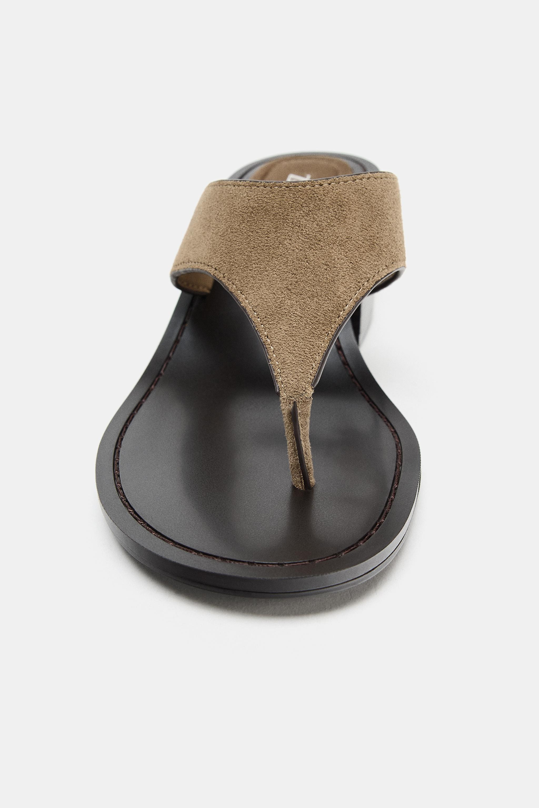 SUEDE BLOCK HEEL SANDALS | Zara US