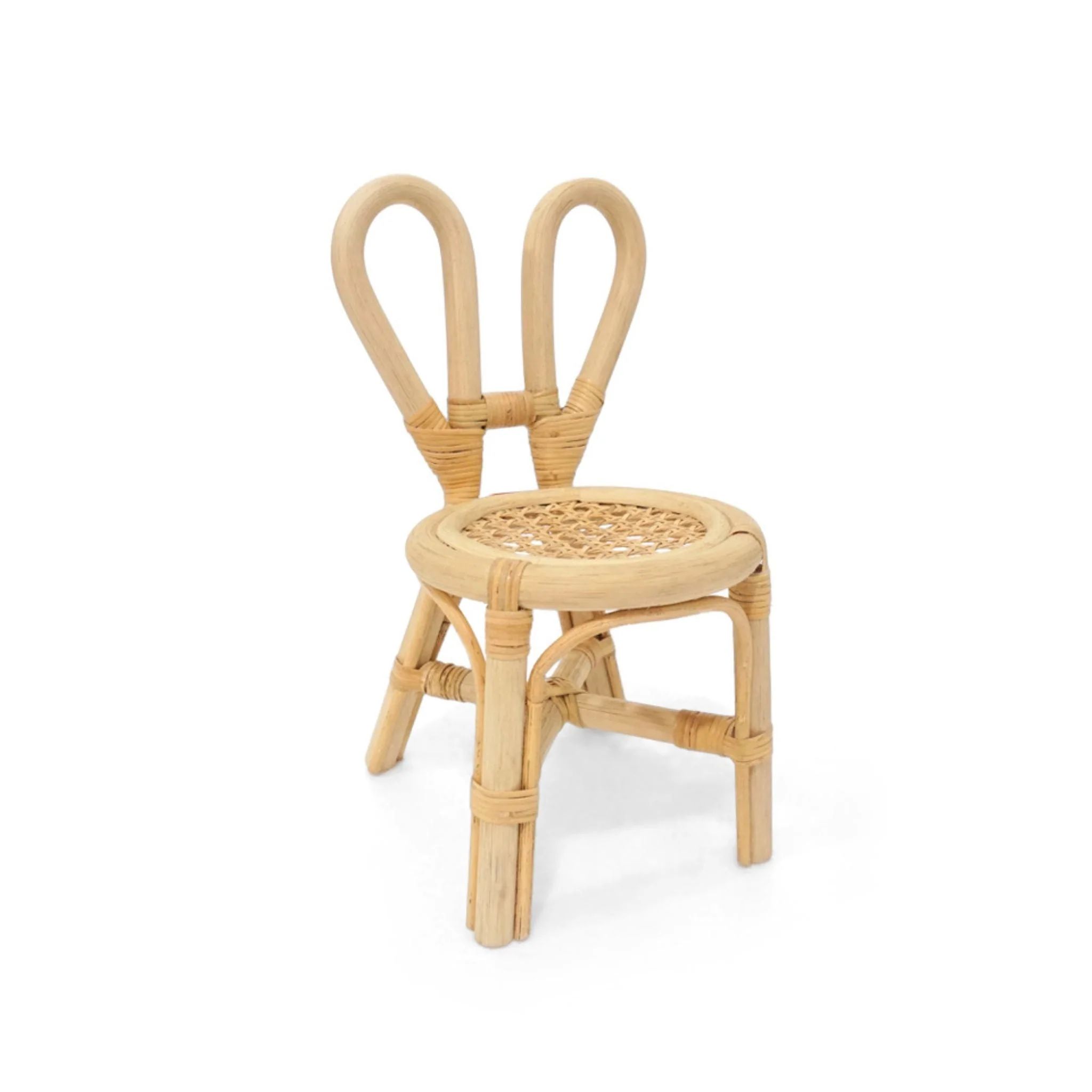 Mini Bunny Set of Two Doll Chairs - Rattan | Bohemian Mama