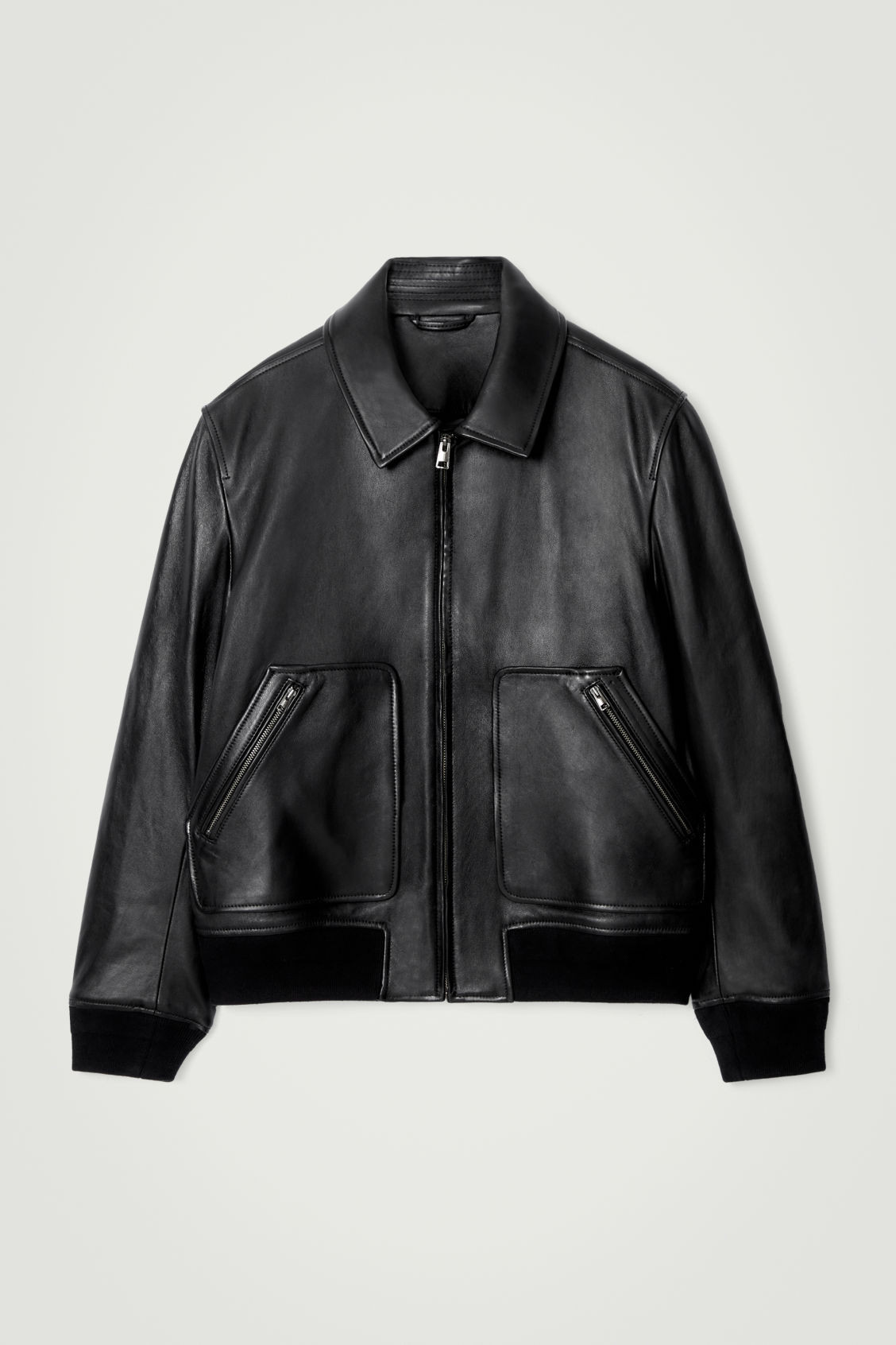 LEATHER BOMBER JACKET | COS (US)