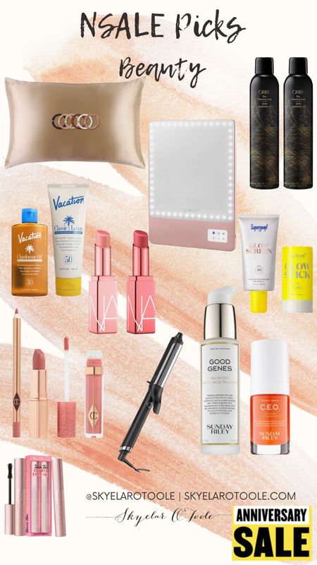 Nordstrom Anniversary Sale / beauty / NSALE / sunscreen / lipstick / skincare / curling wand / lighter mirror / silk pillowcase

#LTKsalealert #LTKbeauty #LTKxNSale