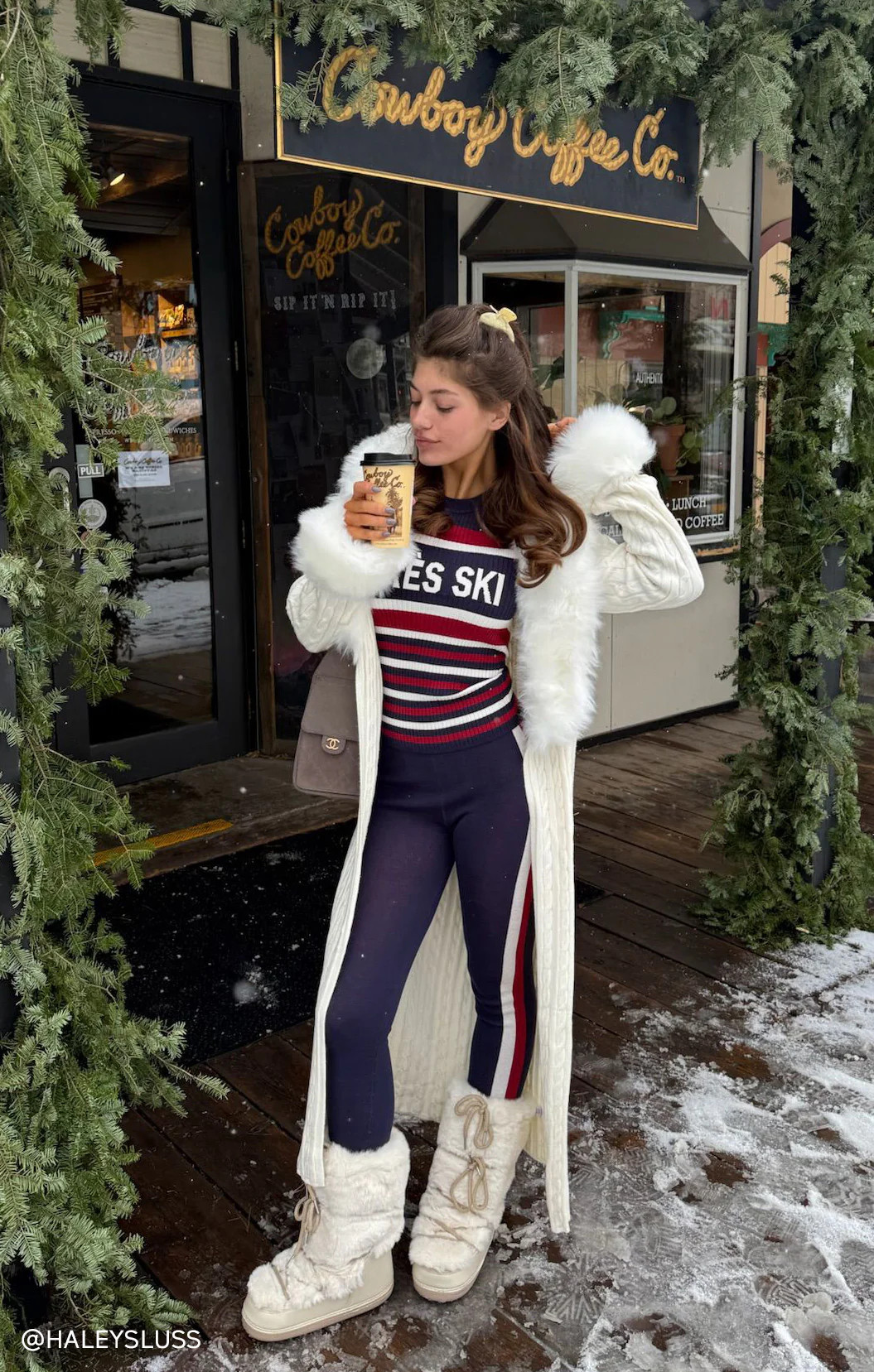 Slopes Sweater ~ Navy Apres Ski Stripe | Show Me Your Mumu