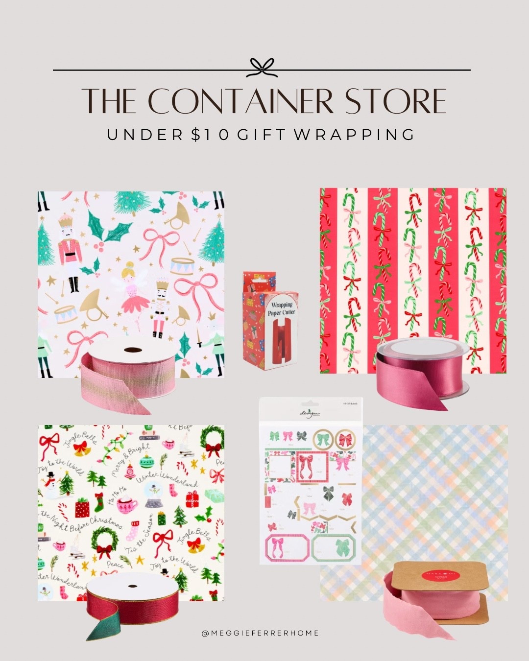 
#ad Found the prettiest wrapping paper + ribbons @TheContainerStore and everything here is under $10 — totally theme-worthy without the splurge. 🎀✨

Linking every print + ribbon combo I picked so you can wrap a gorgeous gift on a budget! 💫🎁

TheContainerStore #paidlink


#LTKHoliday #LTKFindsUnder50 #LTKGiftGuide