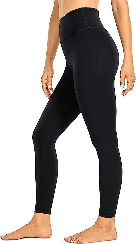 CRZ YOGA Womens Brushed Naked Feeling Workout Leggings 25" / 28"- High Waisted Gym Compression Tu... | Amazon (US)