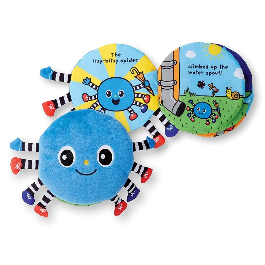 Melissa & Doug K's Kids Itsy-Bitsy Spider 8-Page Soft Activity Book for Babies and Toddlers - Clo... | Amazon (US)