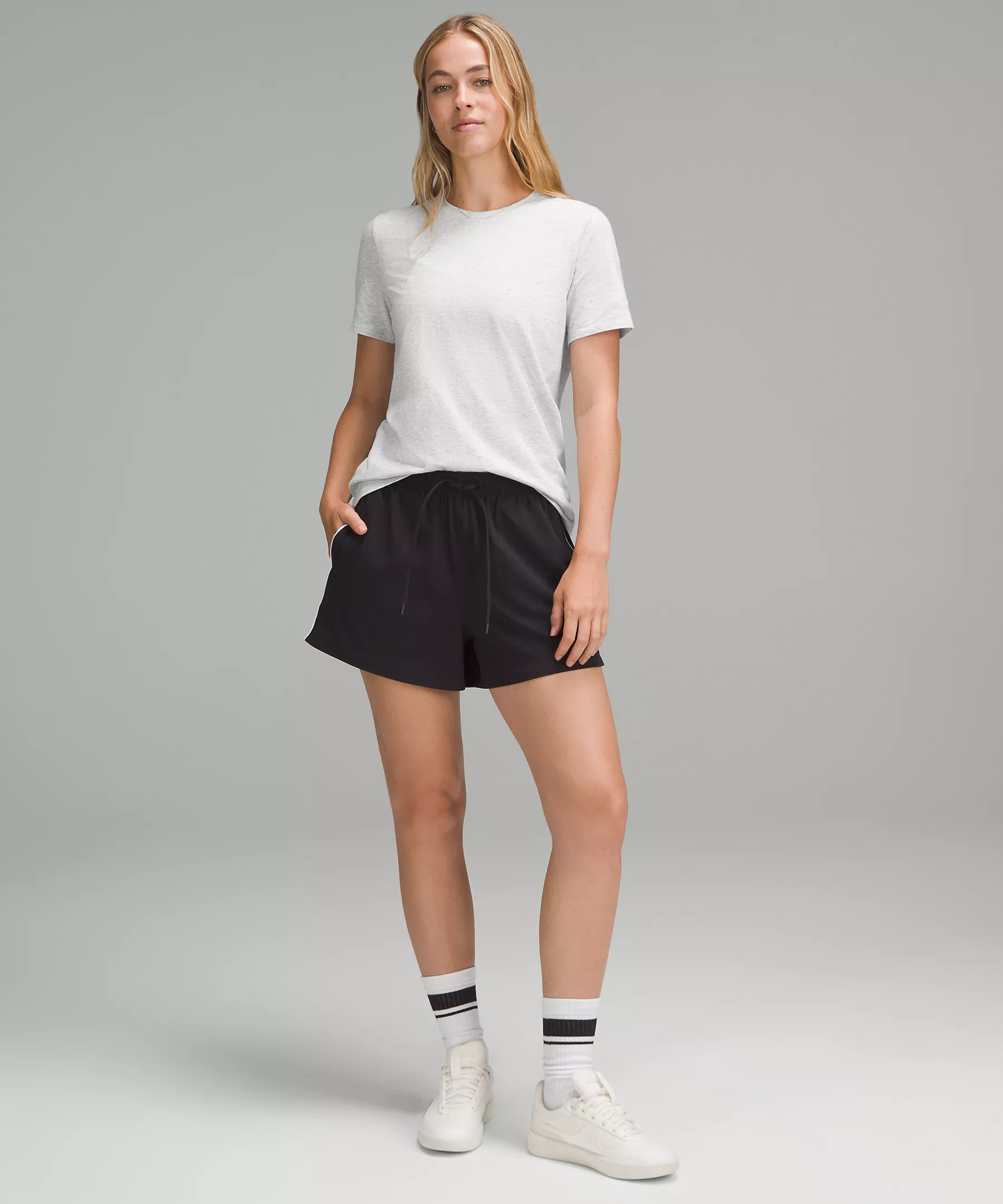 Organic Cotton Straight-Hem Crewneck T-Shirt | Lululemon (US)
