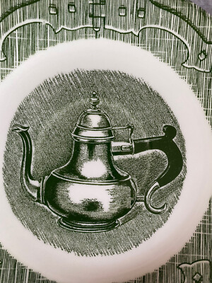2 The Old Curiosity Shop Saucer Plate 6" Teapot Hinges Royal USA Green China | eBay US