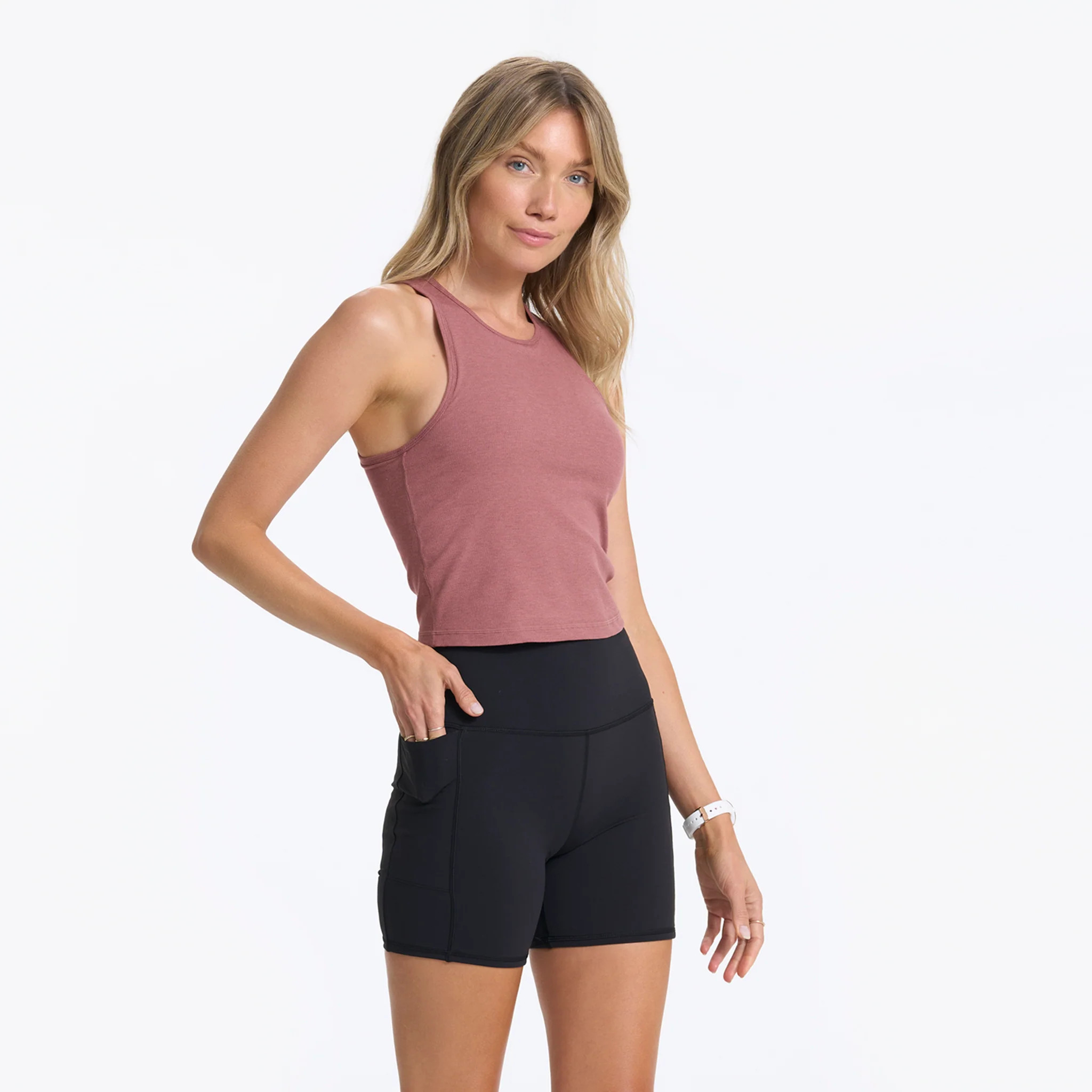 Vuori Mudra Plyo Tank Top | Rosewood Heather | Large | Vuori Clothing