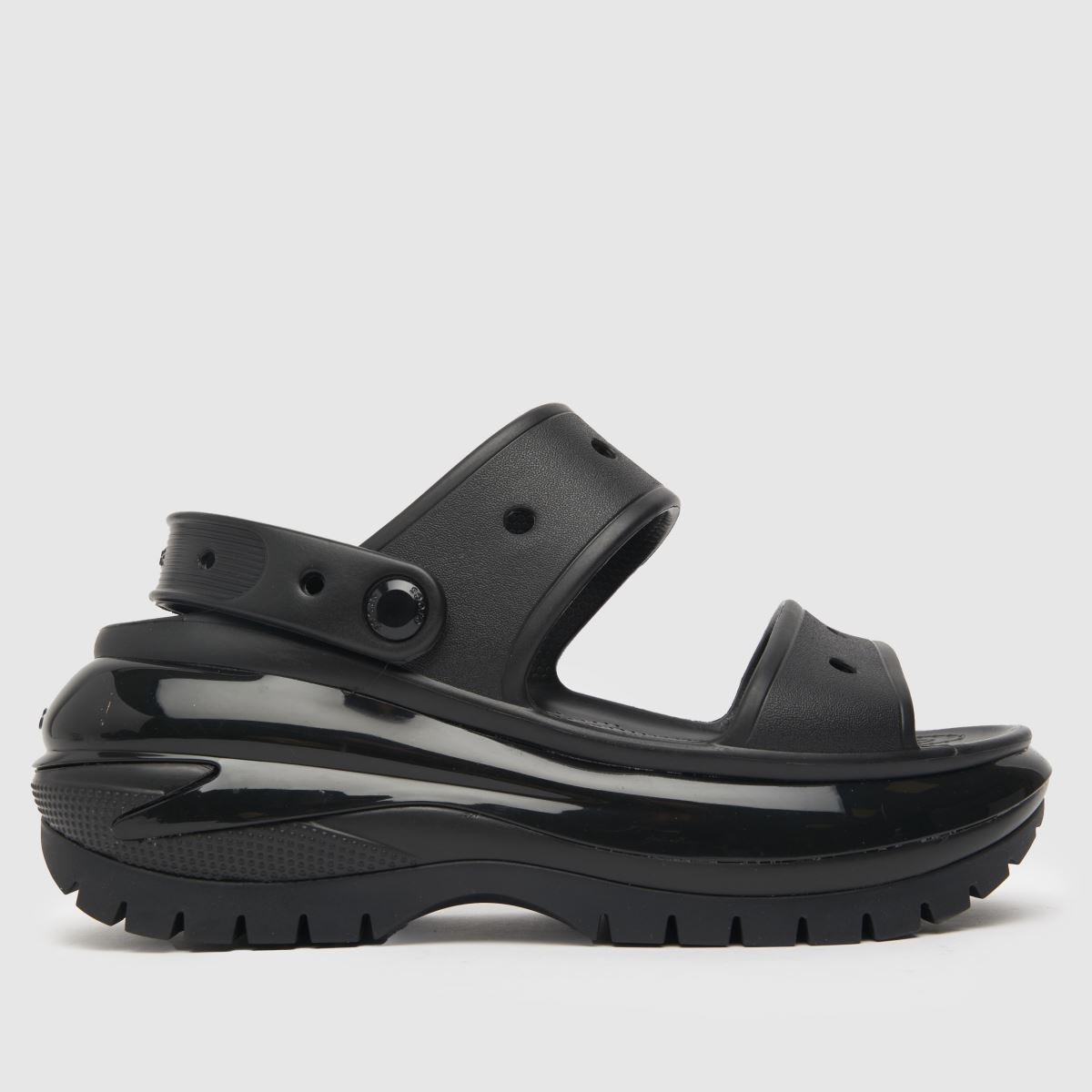 Crocs mega crush sandals in black | Schuh