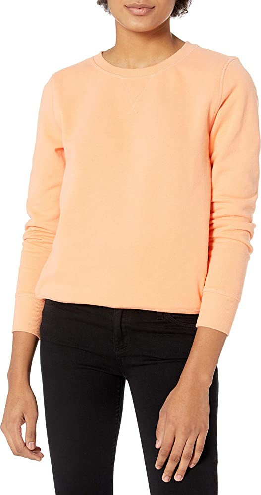 Amazon.com: Amazon Essentials Women's French Terry Fleece Crewneck Sweatshirt (Available in Plus ... | Amazon (US)
