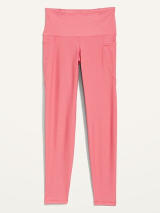 High-Waisted PowerSoft 7/8-Length Side-Pocket Leggings For Women | Old Navy (US)