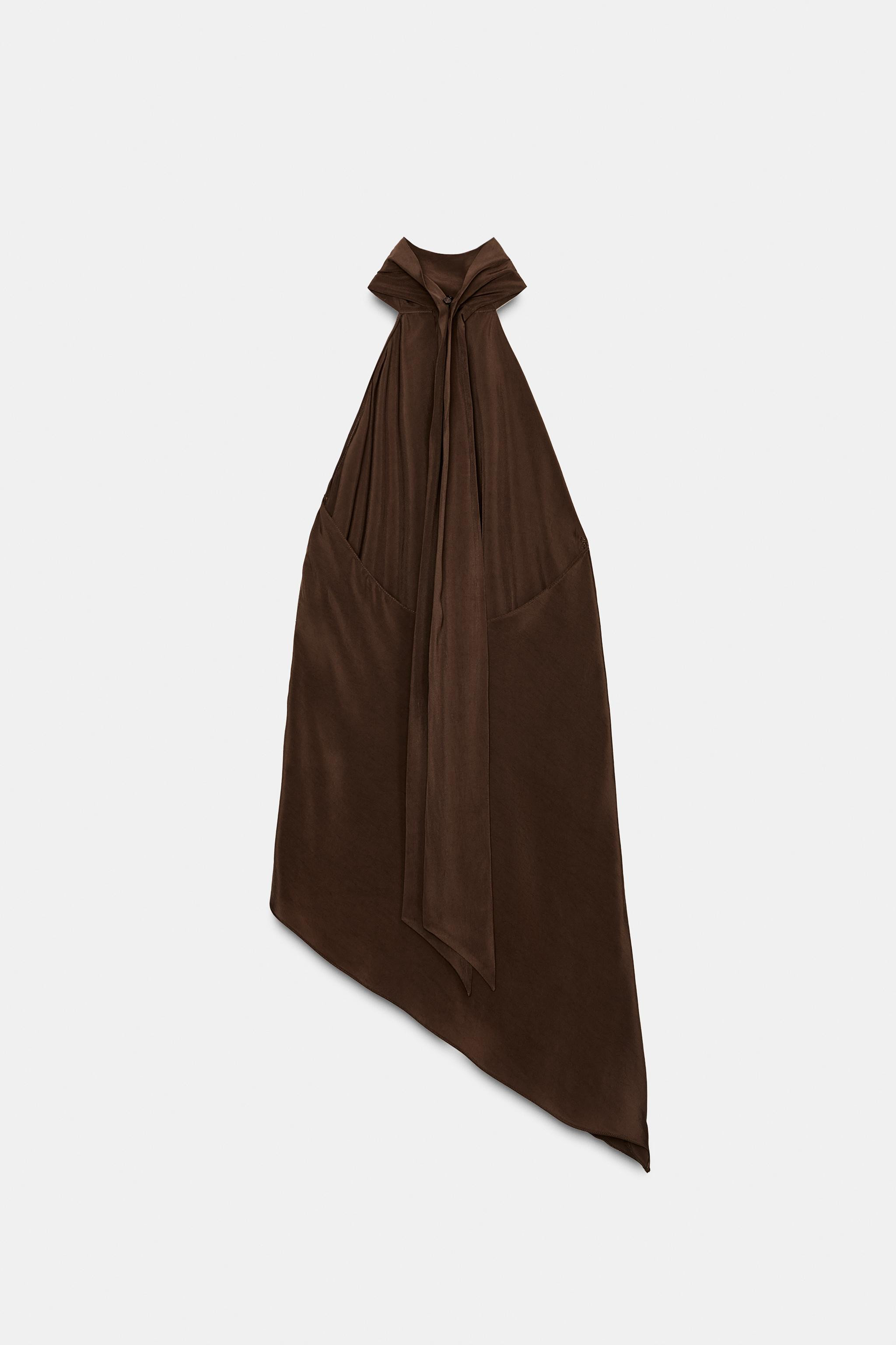 ASYMMETRIC HALTER TOP ZW COLLECTION | Zara US