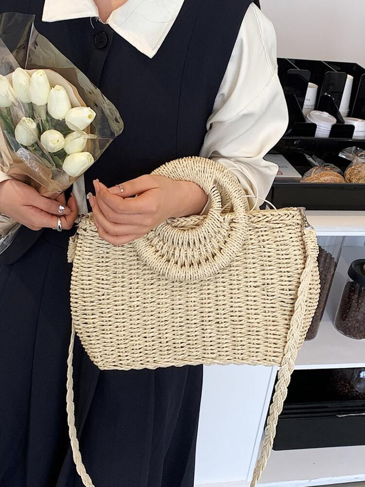 Minimalist Straw Bag | SHEIN