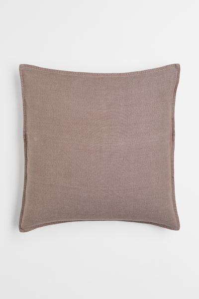 Washed linen cushion cover - Greige - Home All | H&M GB | H&M (UK, MY, IN, SG, PH, TW, HK)