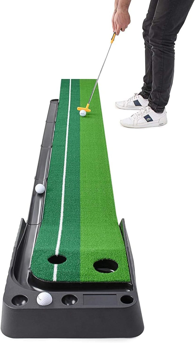 Abco Tech Indoor Golf Putting Green – Portable Mat – Mini Golf Practice Training Aid, Game an... | Amazon (US)