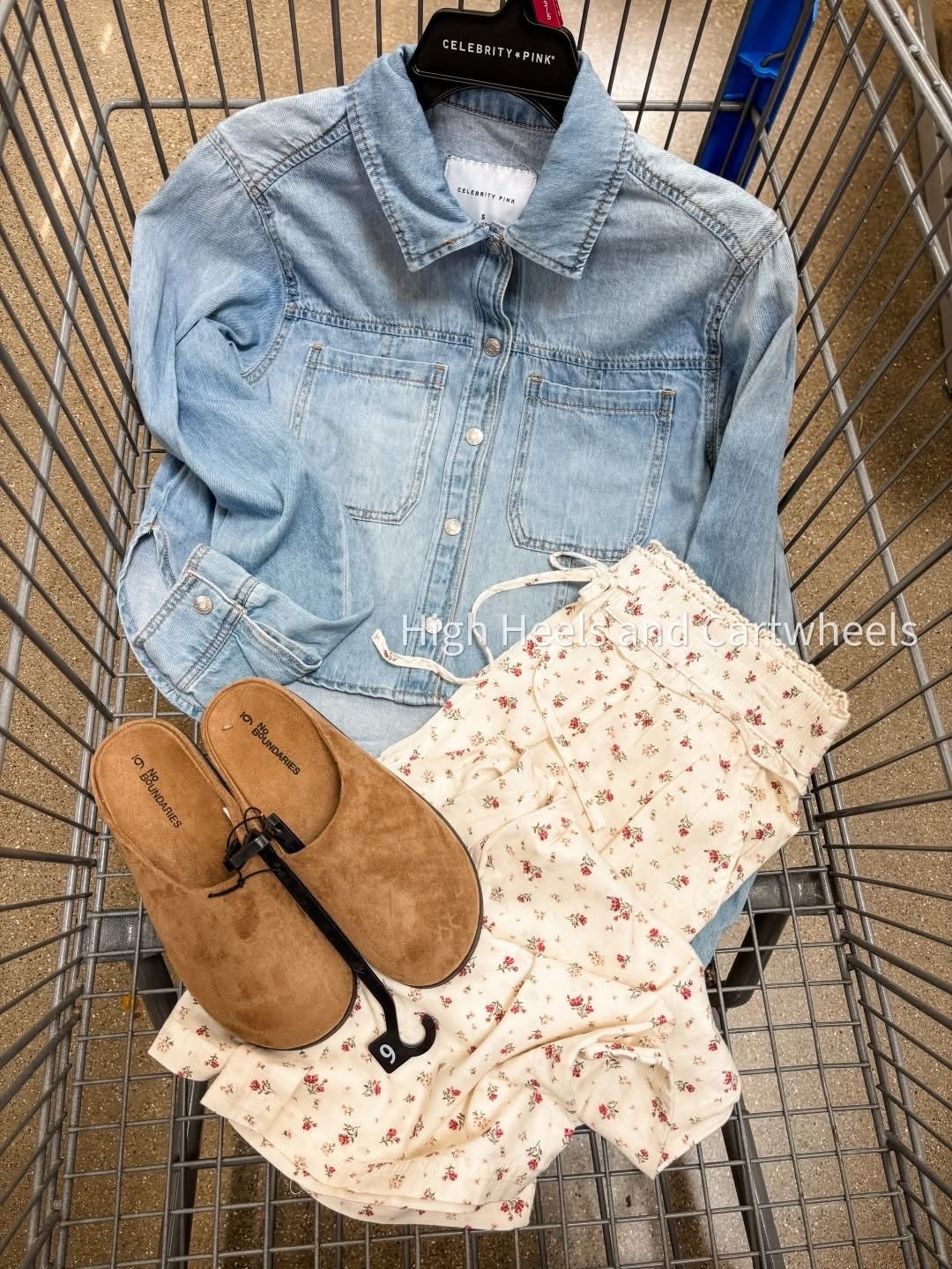 Super cute transition to fall outfit. Clogs are only available regionally at the moment but should be available all over soon