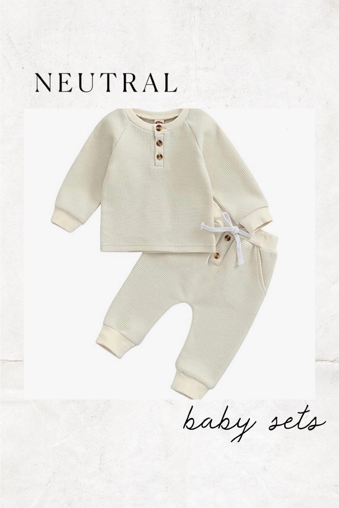 cute comfy sets for baby🤍 #waffleknit #cozyknit #knittedset #babyset #babyfashion #amazon #amazonfashion #amazonkids #amazonbaby #neutralbaby #winterfashion #2piecesets #babysets

#LTKbaby #LTKGiftGuide