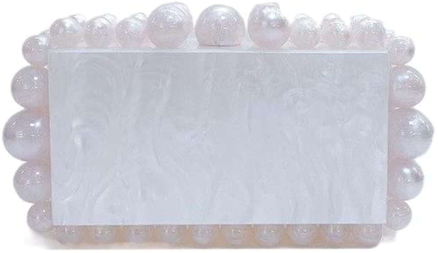 Acrylic Evening Clutch Bag for Women Pearl Acrylic Clutch Bag Glitter Marble Purse Handbag for Weddi | Amazon (US)