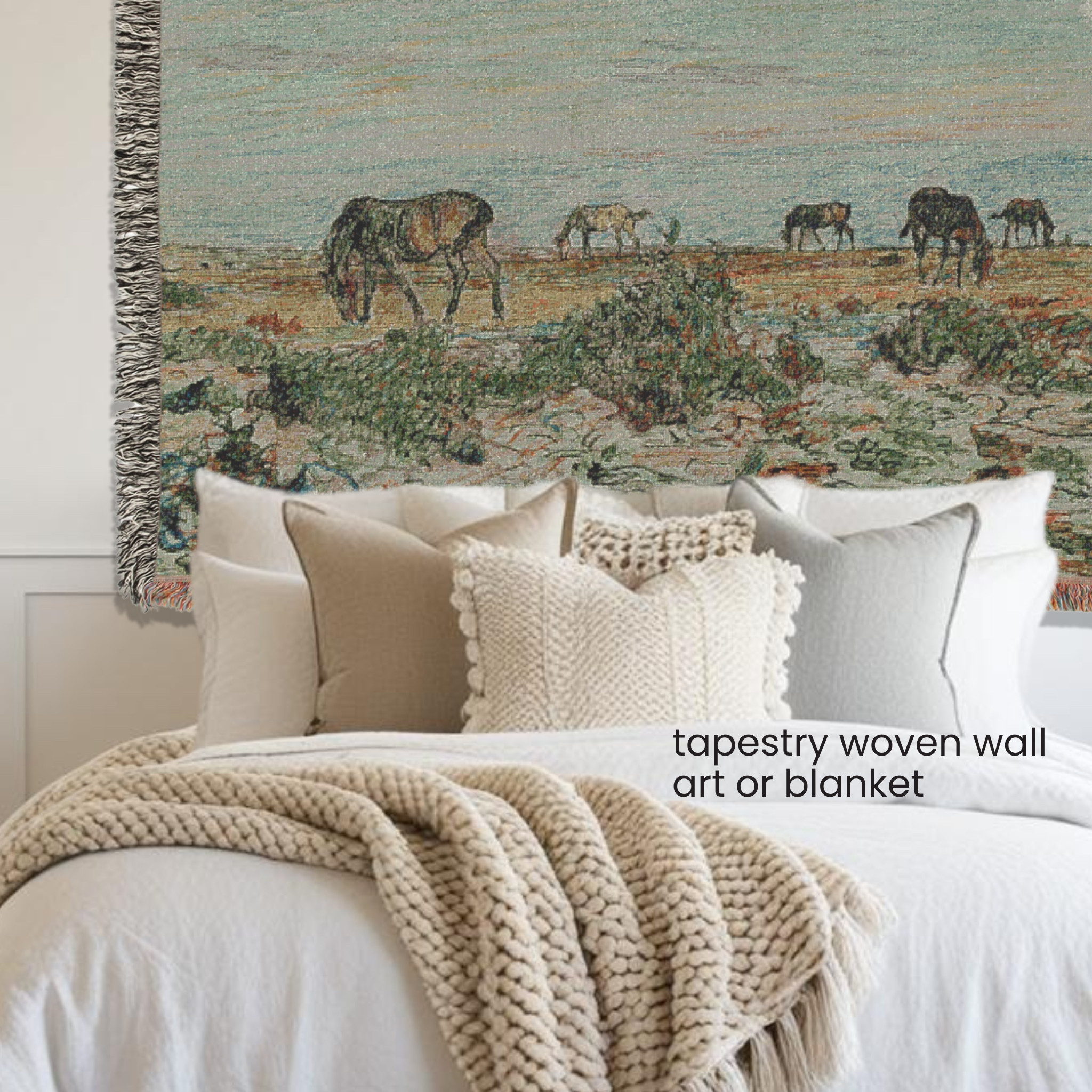 Modern Farmhouse Wall Tapestry Blanket 
.
Add to your wall or your bed -- either way it's a beautiful additional to your bedroom space  

 

#LTKstyletip #LTKfamily #LTKgiftguide