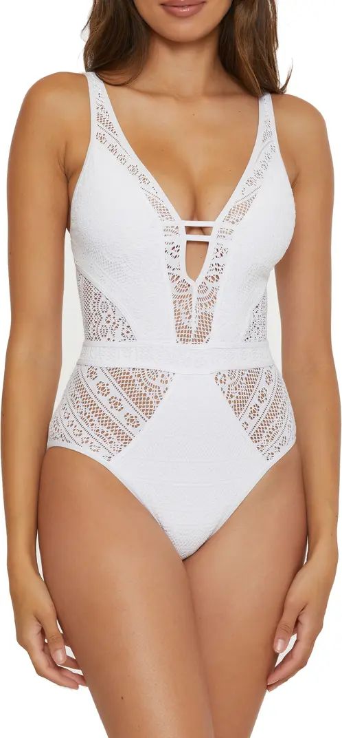 Color Play Lace One-Piece Swimsuit | Nordstrom